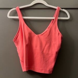 LuluLemon Coral Align Tank Cropped